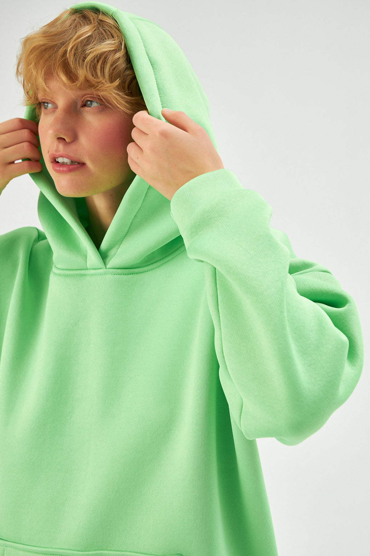 MUNI MUNI - Oversize Neon Hoodie - neon green