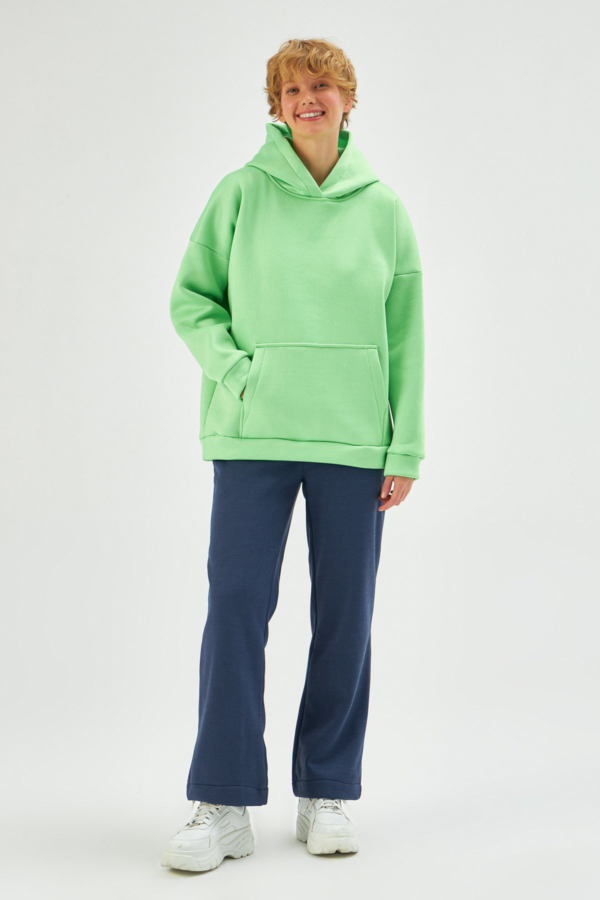 MUNI MUNI - Oversize Neon Hoodie - neon green