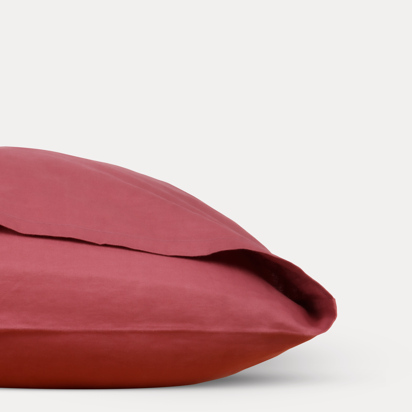 Classic Percale Pillowcase 2pcs- Carmine