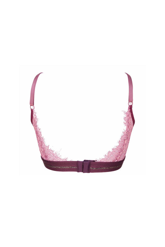 ATHENA BRALETTE - Triangle lace bra - burgundy