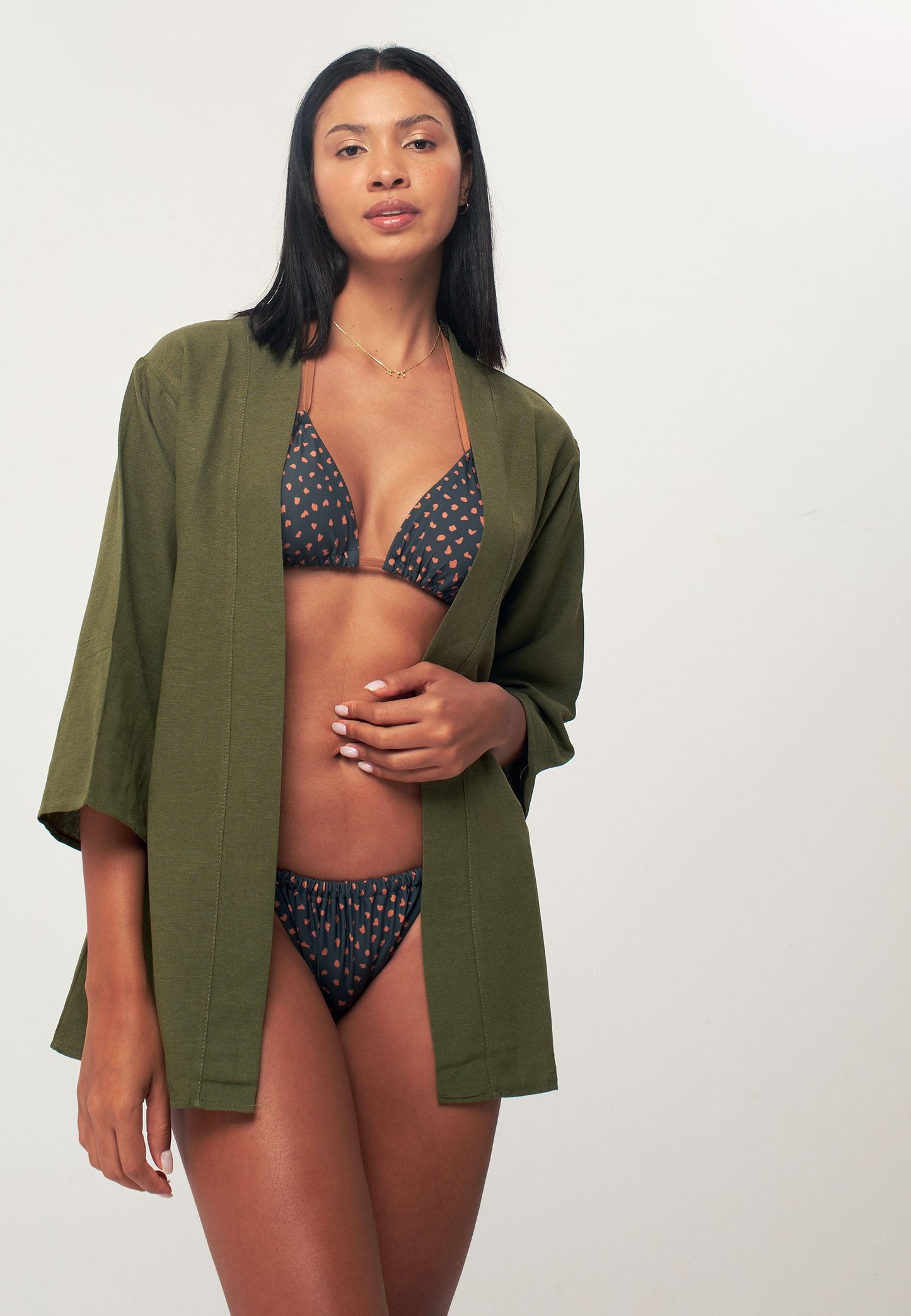 Women's Solid Color Kimono