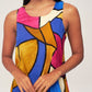 Women's Multi Patterned Backless Dress