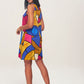 Women's Multi Patterned Backless Dress