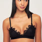 ATHENA BRALETTE - Triangle lace bra - fiore black