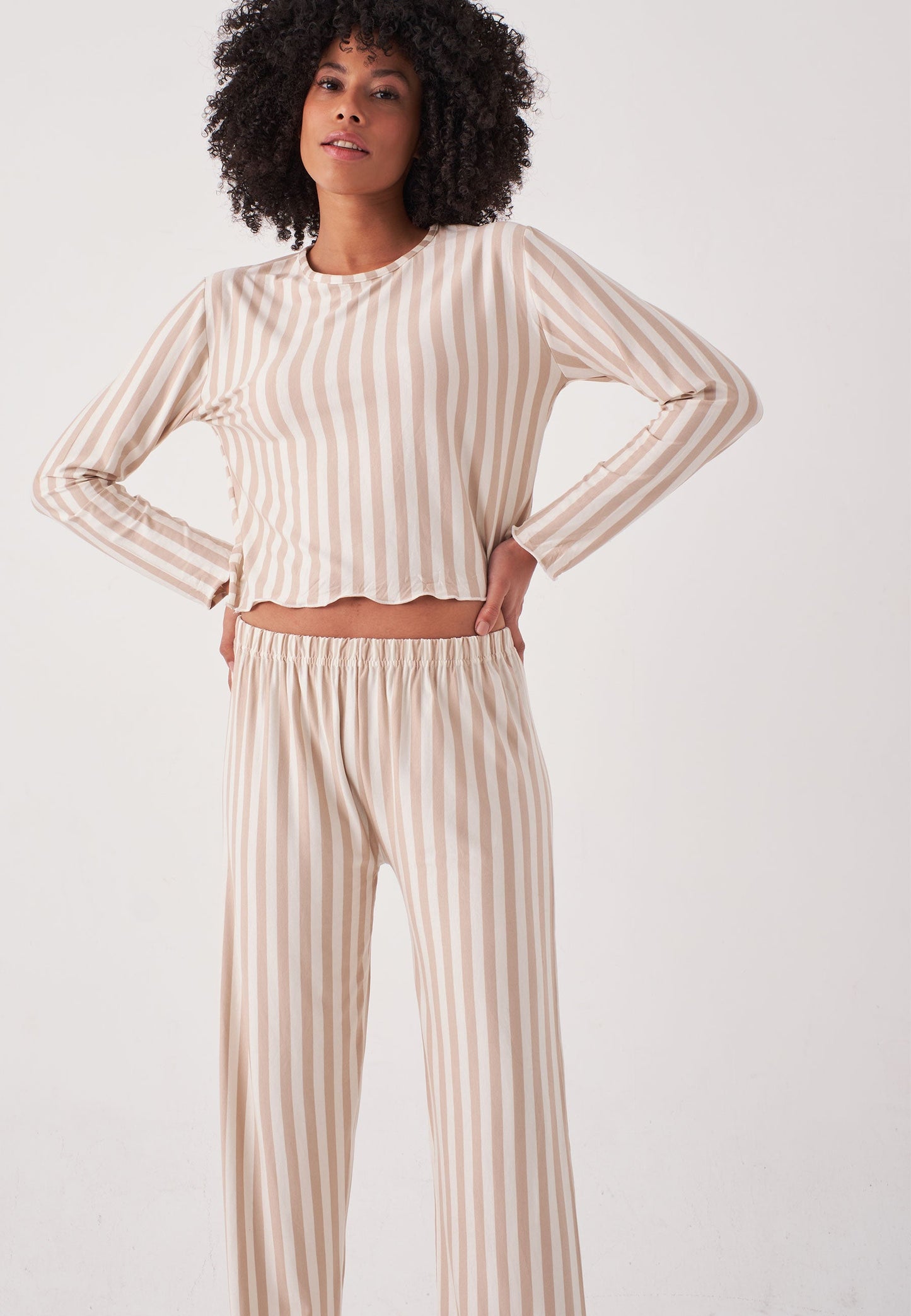 Long Sleeve Striped - Pyjama Set