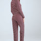 Long Sleeve Striped Pyjama Set - Mix Color