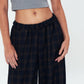 Trousers - Navy blue check