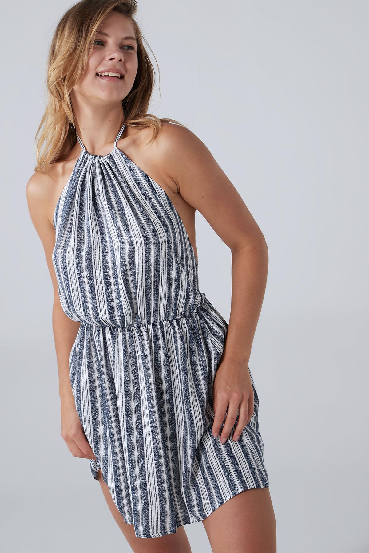 Daily Dress - Striped Blue