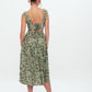 Printed Tie Back Long Dress - Day dress - green meadow