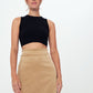 Velvet - Mini skirt - Beige