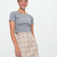 Herita Mini Skirt Beige check