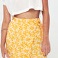 SKORT - Printed Wrap Skirt Short - yellow