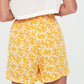 SKORT - Printed Wrap Skirt Short - yellow