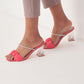 Women's Stoned Heeled Slippers