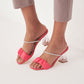 Women's Stoned Heeled Slippers