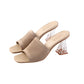 Women's Transparent Heeled Slippers