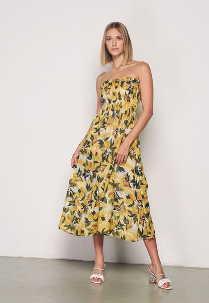 Patterned Sundress - Yellow