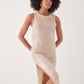 Shimmering Short-Sleeved Party Dress