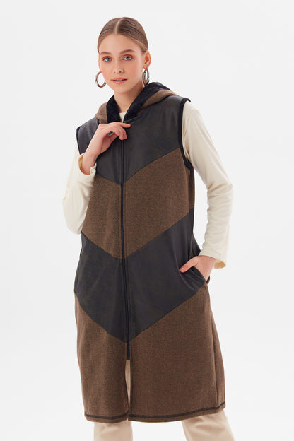 MUNI MUNI - Long Waistcoat - khaki