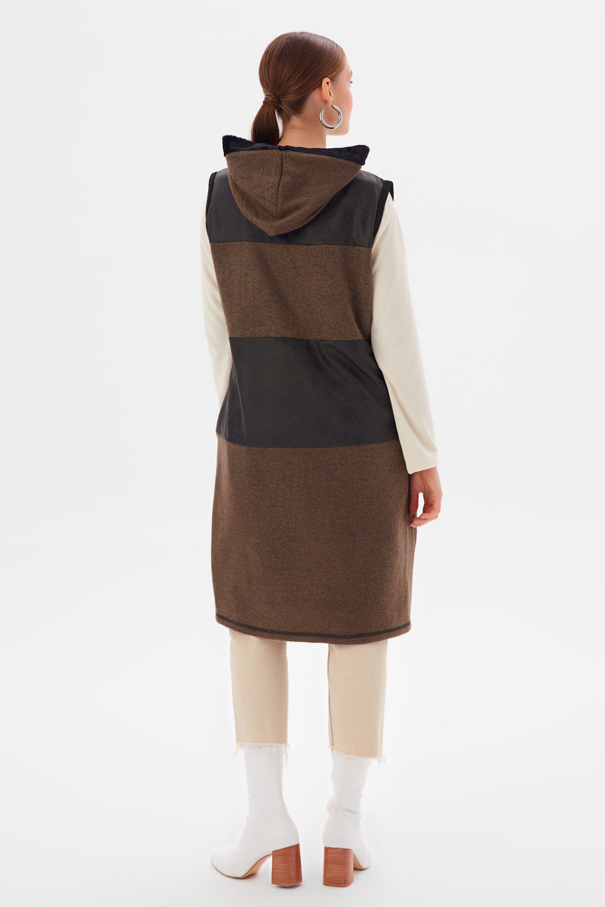 MUNI MUNI - Long Waistcoat - khaki