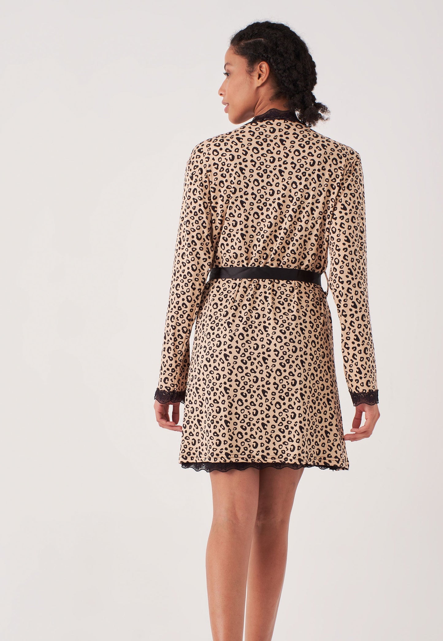 Leopard Dressing Gown 2 Piece Set