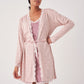 Herita Polka Dot & Lace Patterned Lace Dressing Gown 2 Piece Set