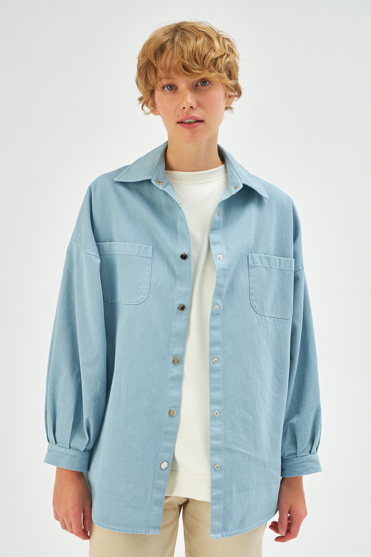 MUNI MUNI - Natural Denim Jacket - ice blue