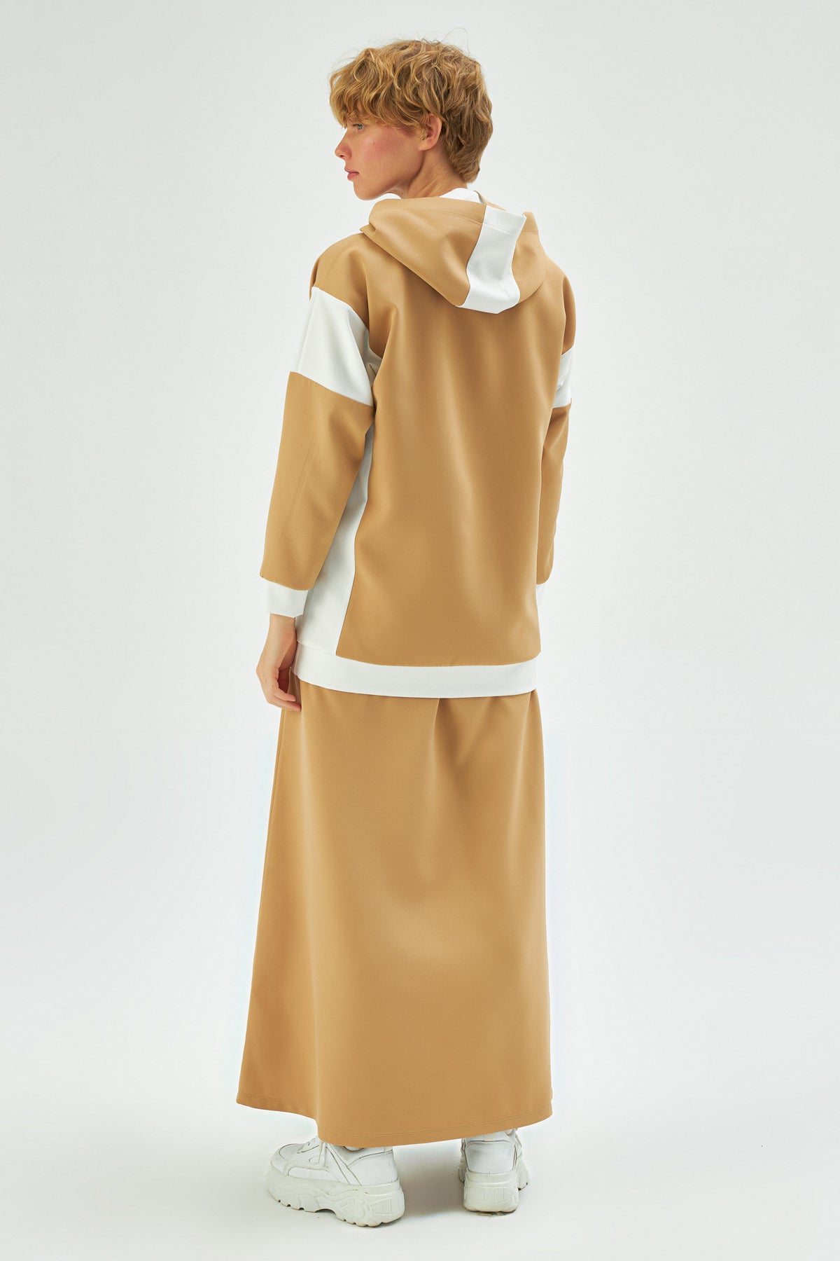 MUNI MUNI - Hoodie & Skirt Set - Camel