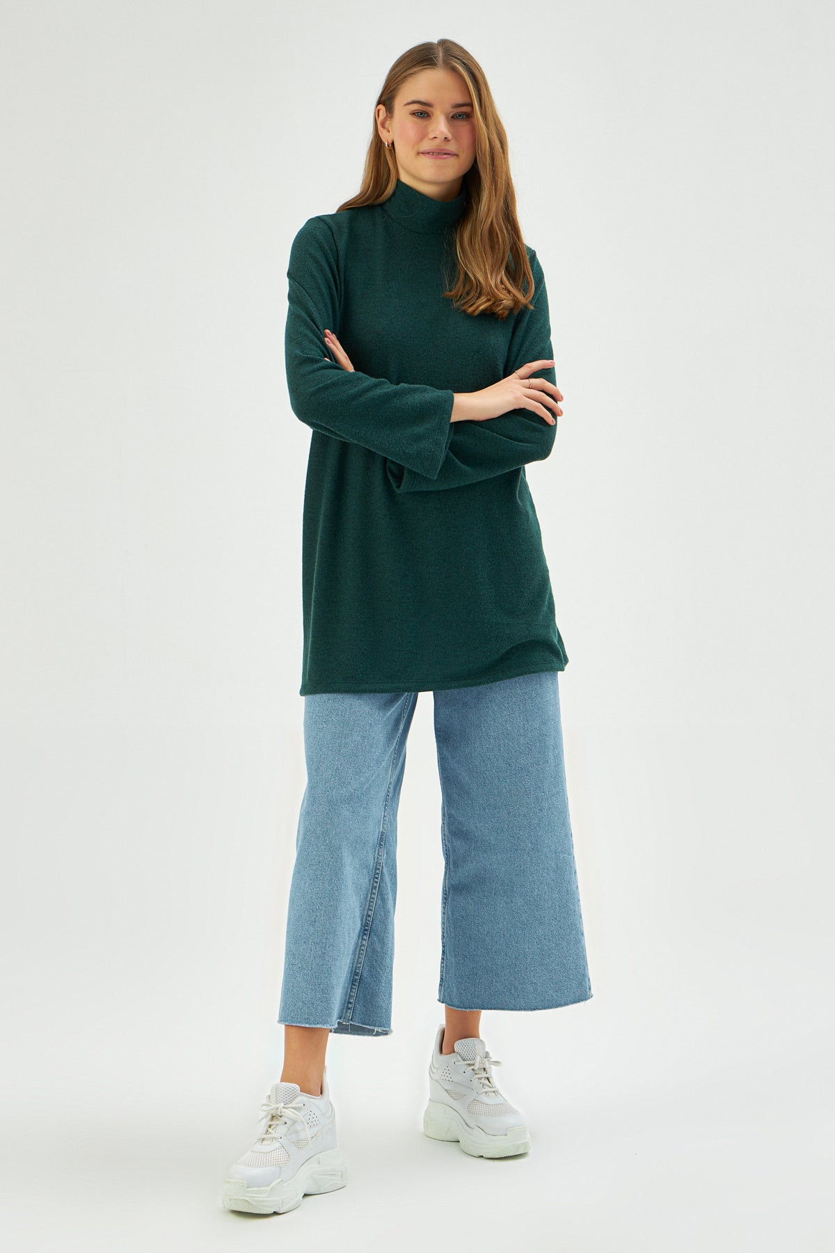 MUNI MUNI - Regular Cut Tunic - dark green