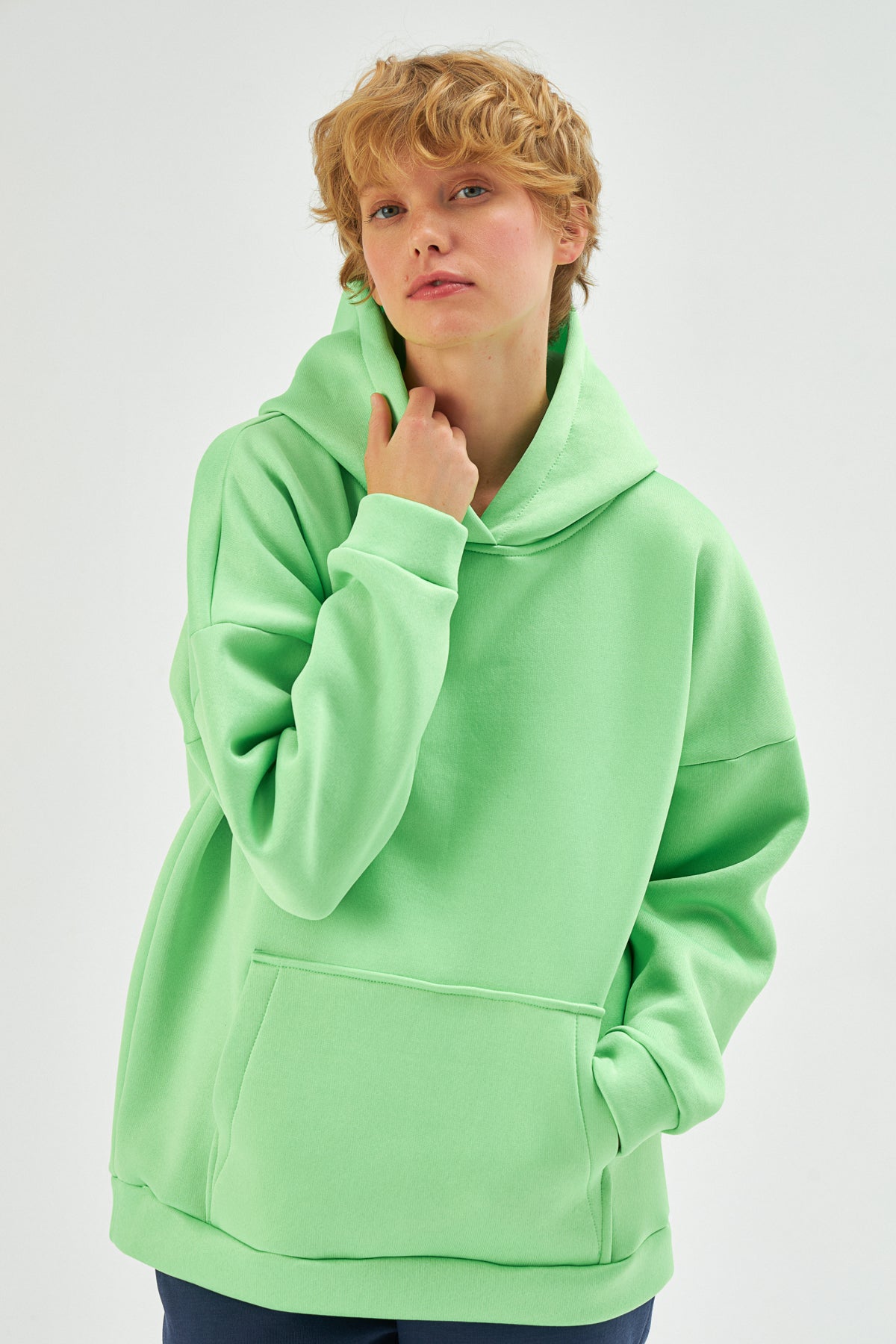 MUNI MUNI -  Oversize Neon Hoodie - neon green