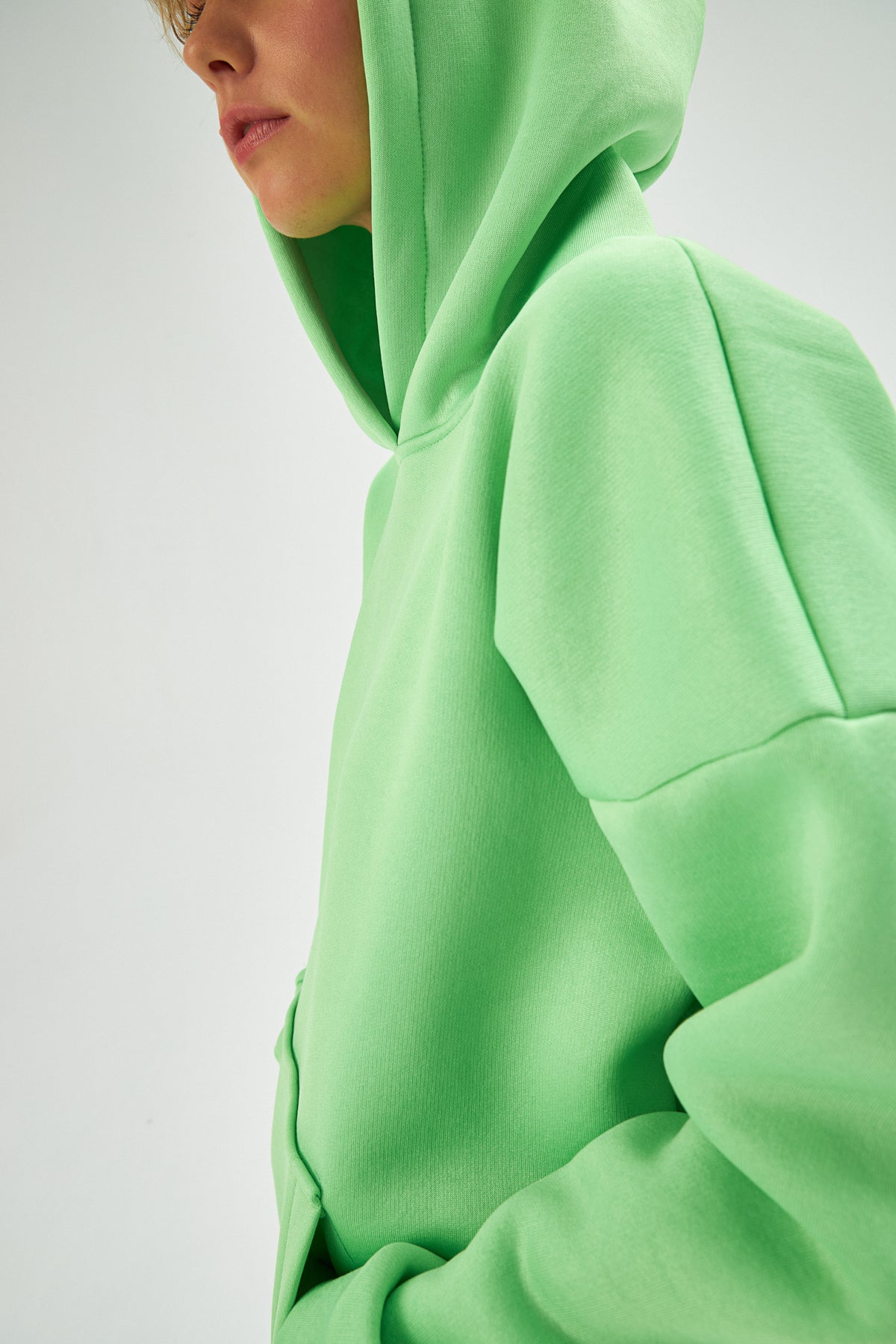 MUNI MUNI -  Oversize Neon Hoodie - neon green