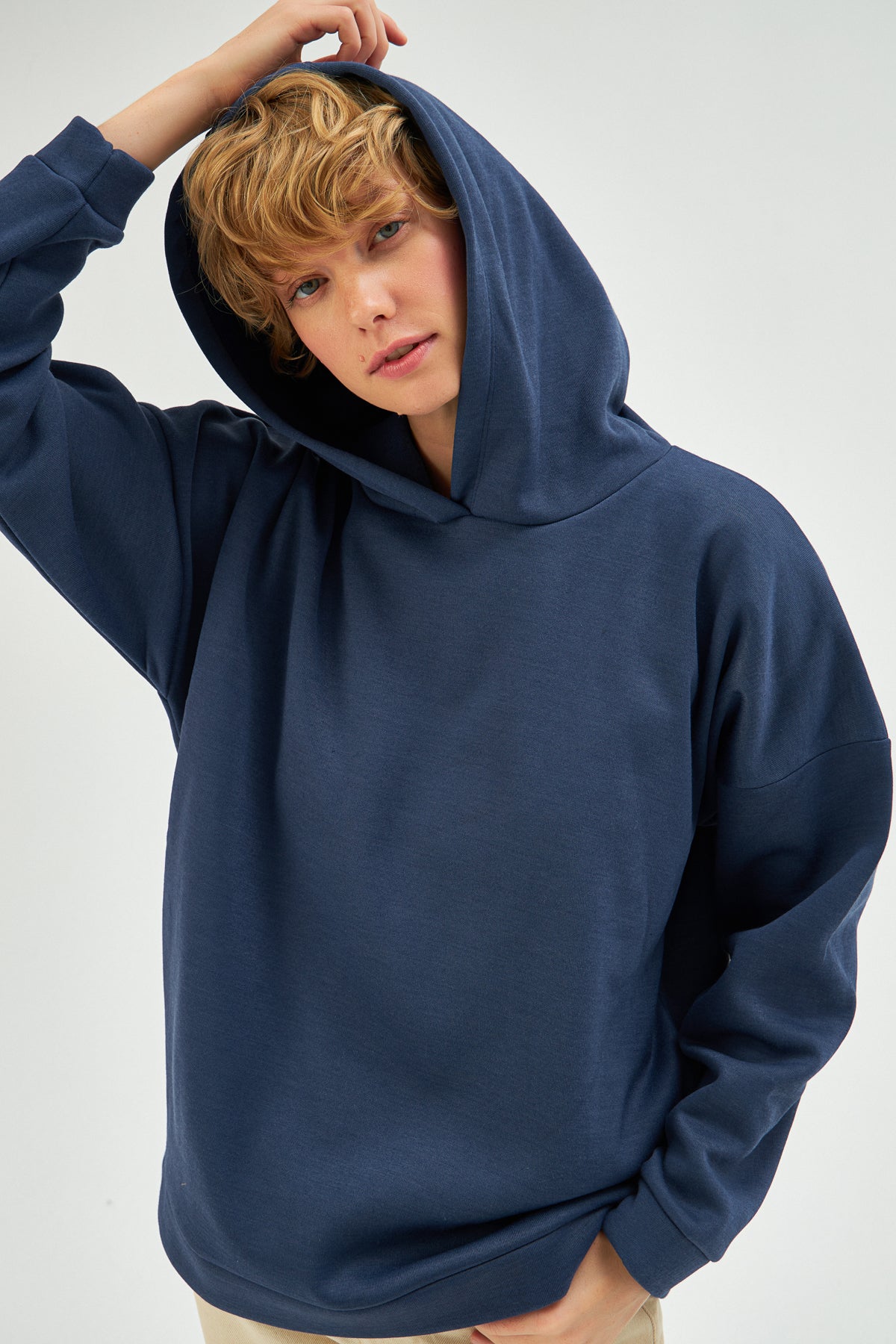 MUNI MUNI - Oversize Hoodie - dark blue