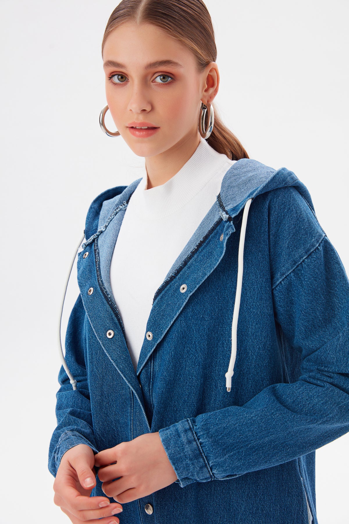 MUNI MUNI - Long Denim Coat - blue