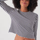 Long Sleeve Striped Pajamas Set