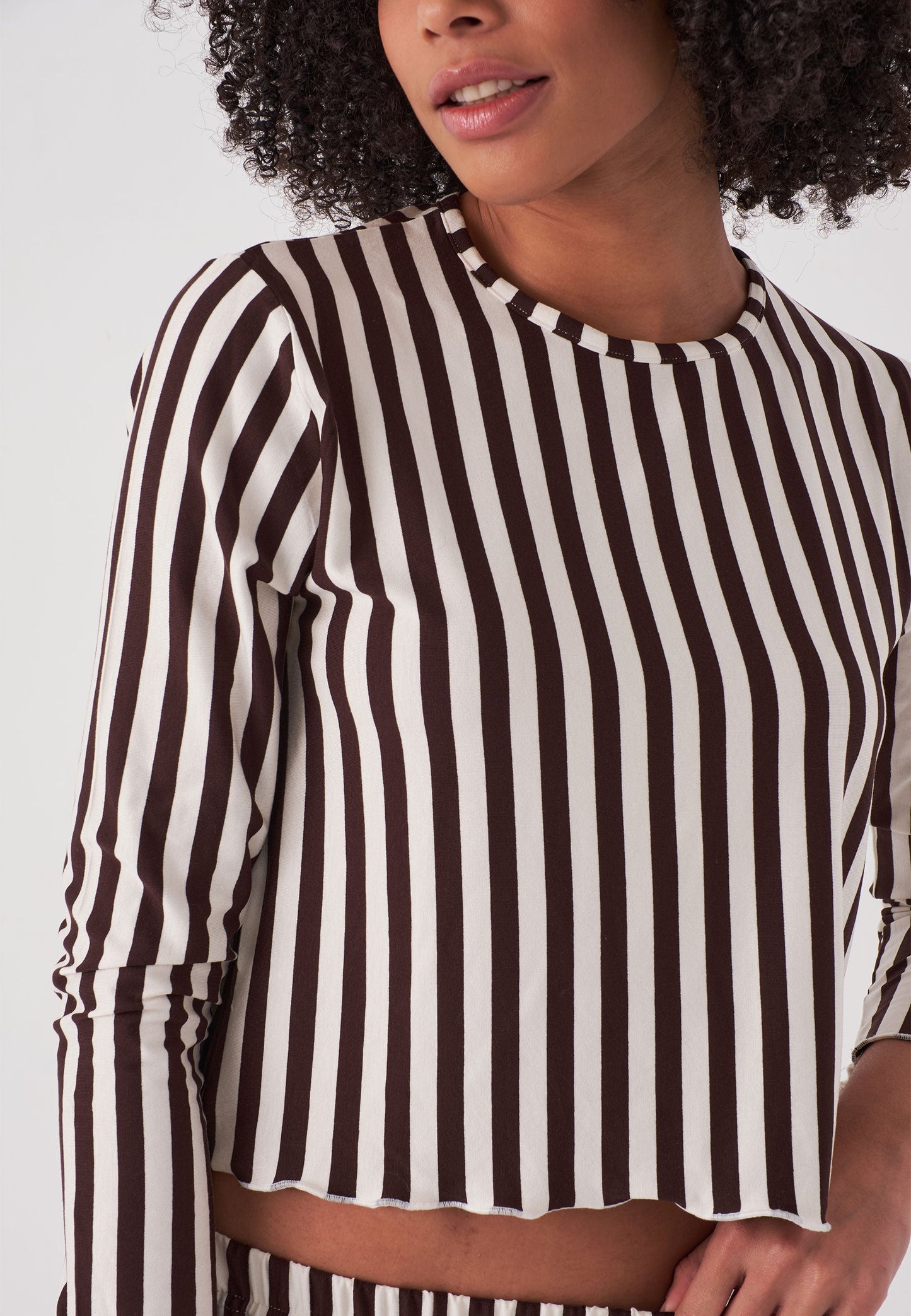 Long Sleeve Striped Pajamas Set