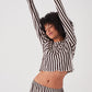 Long Sleeve Striped Pajamas Set