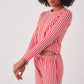 Long Sleeve Striped Pajamas Set