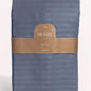 Sateen Stripe Duvet Cover - Dark Grey