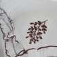 Embroidered Duvet Cover Set - White