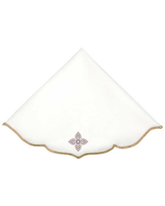 Linen Service Napkin Set of 6 pieces- White & Beige