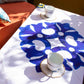 Patterned Table Cloth - Blue