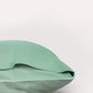 Classic Percale - Fitted Sheet Set- Jade Green with White Piped Edge