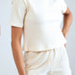 Soft Cotton Short Pyjama Set - White
