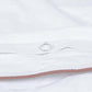 Classic Percale - Duvet Cover Set - White with Peach Piped Edge