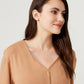 Plus Size Loungewear Set - Light Brown - Ocoza