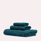 Striped Cotton Towel Set - Pine Green (3 Towels)