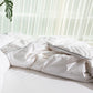Classic Percale Duvet Cover- White with Anthracite Piped Edge