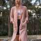 Faven Long Muslin Kimono- Pink