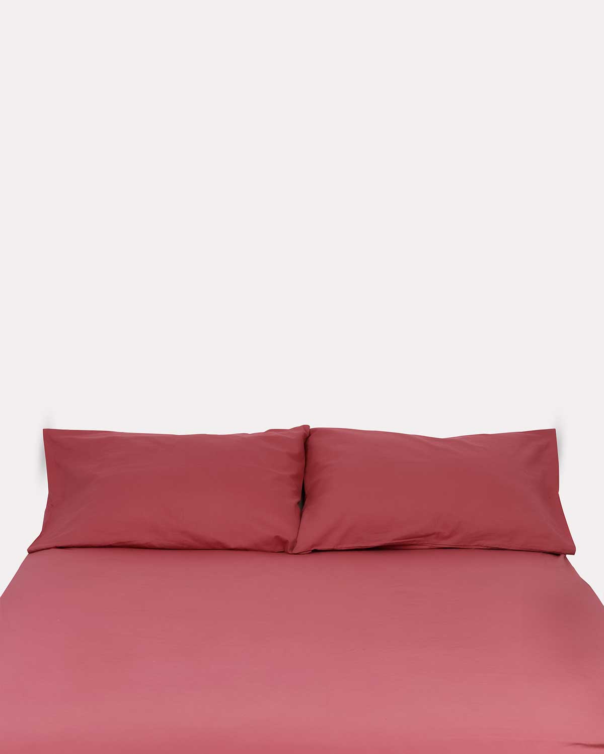 Classic Percale - Fitted Sheet Set- Carmine