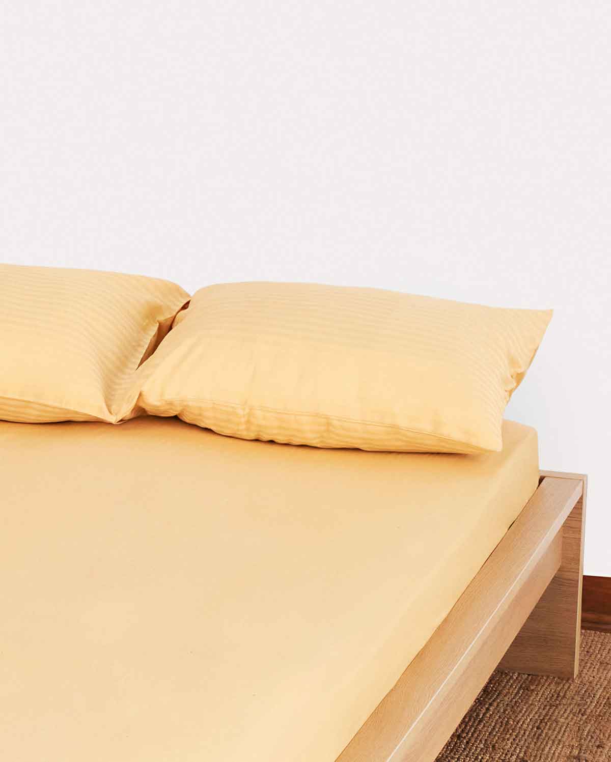 Sateen Stripe - Duvet Cover Set - Gold